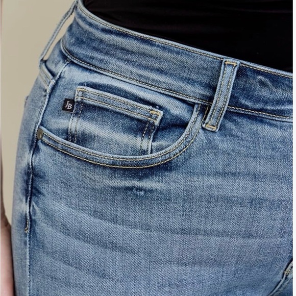 Judy Blue Light Blue Bootcut Jeans - Picture 2 of 13